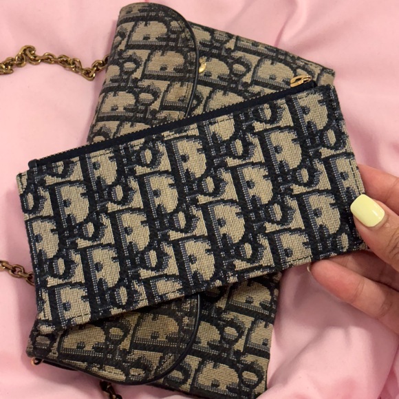 Dior Saddle Pouch with Chain - Picture 5 of 7